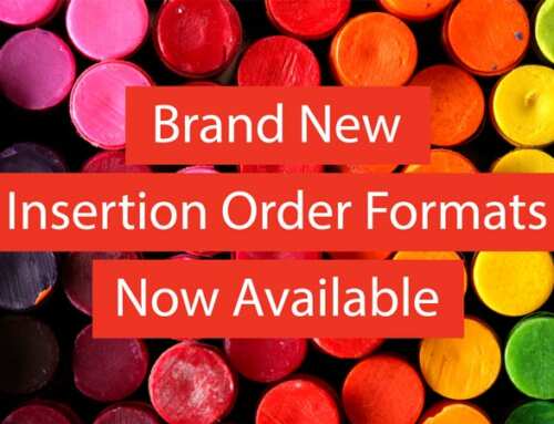 New Insertion Order Formats Now Available