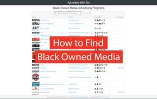 How to Find Black Owned Media