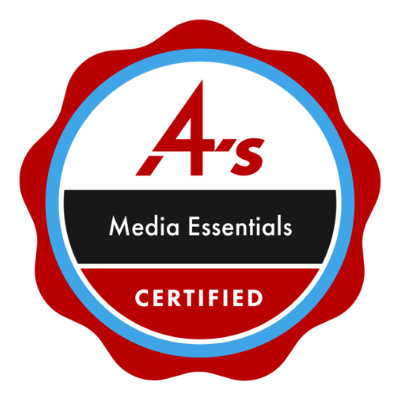 4A's media essentials certification badge