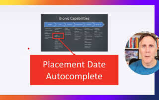Title card graphic entitled "Placement Date Autocomplete"