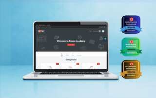 Image with a screenshot of Bionic Academy and certification programs.