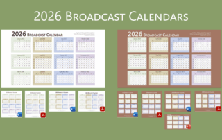 collection of 2026 Broadcast Calendars